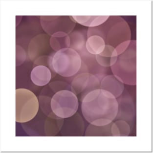 Layered bright pink and purple bubbles Posters and Art